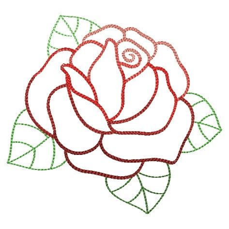 Here is an awesome embroidery site! Embroidery Outline Designs Free Pattern, Embroidery Outline Designs, Embroidery Design Outline, Embroidery Outline, Gradient Flower, Rose Embroidery Designs, Rose Embroidery Pattern, Easy Flower Drawings, Flower Pattern Drawing