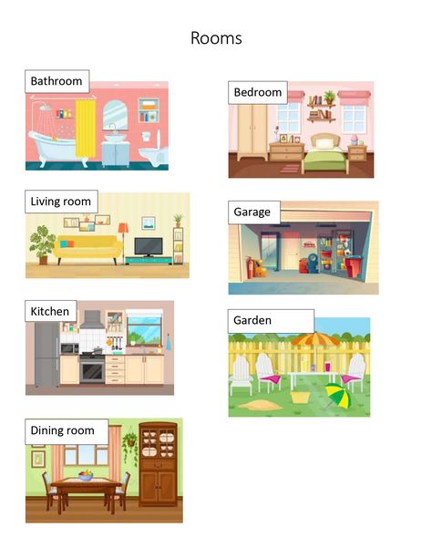 Rooms Of The House Flashcards, Student Images, Shape Activities Preschool, Transportation Crafts, Easy Paper Flowers, Home Themes, Shapes Activities, English Lessons For Kids, Preschool Themes