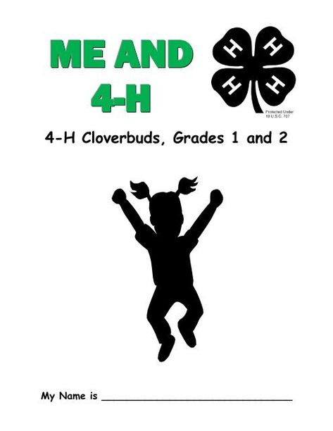 Cloverbud Record Book (.pdf) 4h Cloverbud, 4h Activities, 4 H Poster Ideas, 4h Clover, 4 H Clover, Prairie Homestead, 4h Projects, 4 H Club, Fair Booth