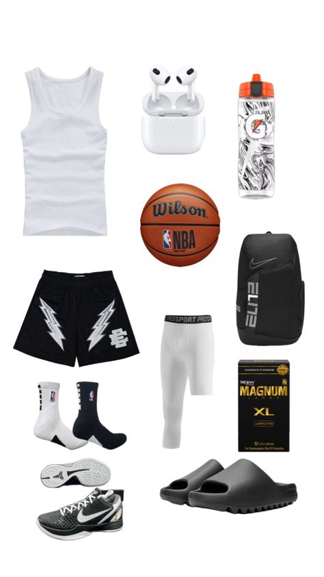 Hoop Outfit, Basketball Drip, Guys Fashion Swag, Looks Hip Hop, Casual Sporty Outfits, Drippy Outfit, Nba Outfit, Trendy Boy Outfits, Hype Clothing