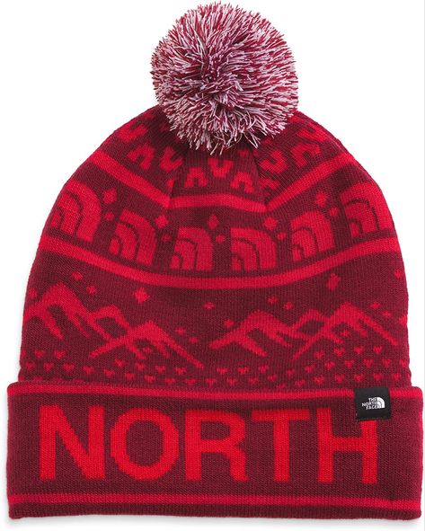 Hats The North Face Ski, North Face Ski, Kitschy Christmas, Christmas Beanie, Woven Labels, Pom Beanie, Ebay Clothing, North Face Mens, Tshirt Design