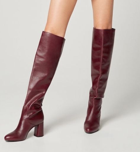 Maroon Tall Boots, Burgundy Tall Boots, Cherry Red Knee High Boots, Dark Red Knee High Boots, Maroon Knee High Boots, Knee High Red Boots, Red Tall Boots, Red Brown Boots, Red Boots Outfit Knee High