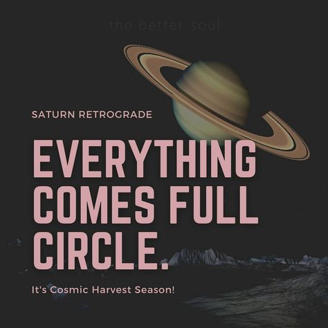 Saturn Retrograde 2024, Saturn Karma, Astrology Saturn, Ruled By Saturn, Hindu Astrology, Saturn Retrograde, Capricorn Rising, Law Of Karma, Harvest Season