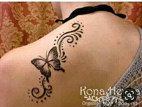 Henna Butterfly, Shoulder Henna, Cute Henna Designs, Cute Henna Tattoos, Henna Style Tattoos, Henna Inspired Tattoos, Cute Henna, Tato Henna, Foot Henna