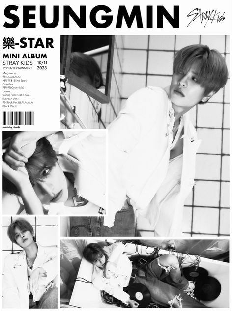 Straykids Black And White, Straykids Poster, Black And White Magazine, Stray Kids Poster, Skz Poster, Printable Wall Poster, Star Poster, Pop Posters, Poster Room