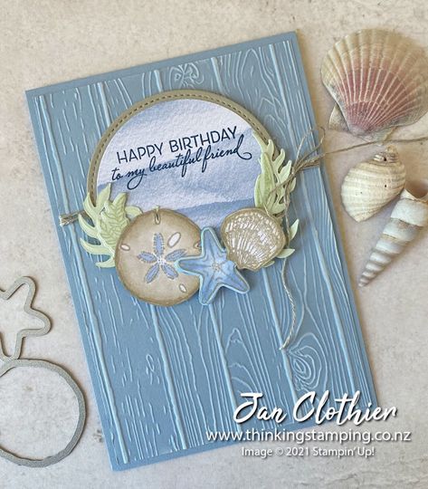 Thinking Stamping: Friends are Like Seashells for Create. Inspire 82 Seashell Cards, Friends Are Like Seashells, Seaside Cards, Sea Cards, Colour Challenge, Male Birthday, Nautical Cards, Beach Cards, Summer Cards