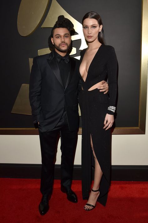 The Weeknd And Bella Hadid, Taller Girlfriend, Tall Girl Short Guy, Grammys 2016, Mtv Music Awards, The Grammys, Staples Center, Girl Couple, Gorgeous Couple