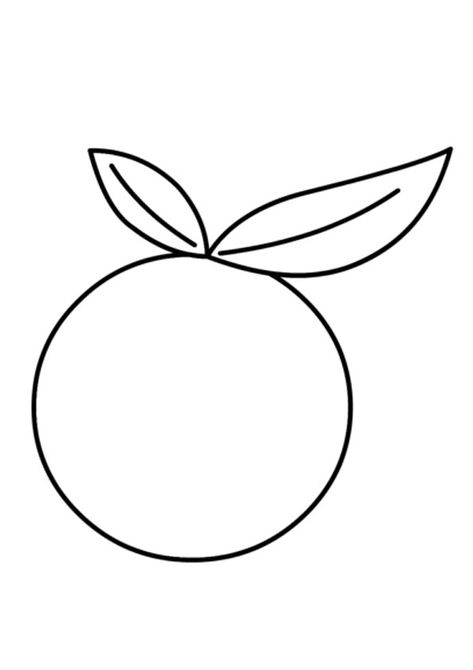 Printable Orange Coloring Page. Free Printable orange Coloring Pages For kids download and print - Indiaparenting.com Orange Colour Craft Preschool, Orange Template Free Printable, Drawing Of An Orange, Orange Crafts For Kids, Orange Crafts Preschool, Orange Coloring Page, Orange Template, Orange Doodle, Orange Drawing