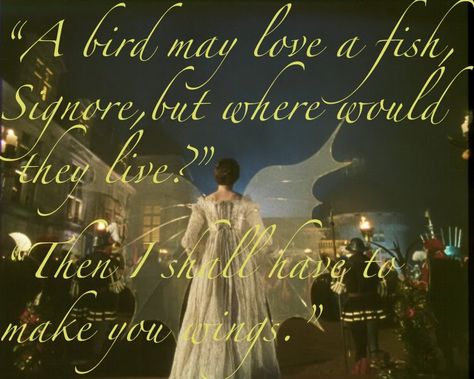 "A bird may love a fish, Signore, but where would they live?"    "Then I shall have to make you wings." Ever After Cinderella, Ever After 1998, Ever After A Cinderella Story, Dougray Scott, Ella Enchanted, Cinderella Movie, A Cinderella Story, Cinderella Story, Best Disney Movies