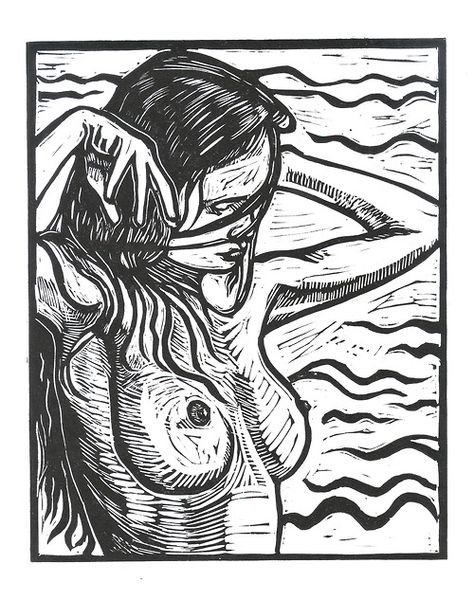 Lino Art, Linocut Art, Wood Cut, Ex Libris, Lino Print, Linoleum, Linocut Prints, Linocut, Female Art