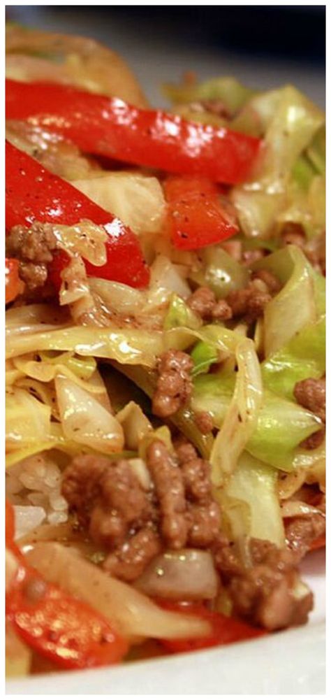 Beef And Cabbage Stir Fry, Cabbage Recipes Healthy, Black Pepper Beef, Pepper Beef, Cabbage Stir Fry, Beef And Cabbage, Tandoori Masala, Stir Fry Dishes, Fodmap Recipes