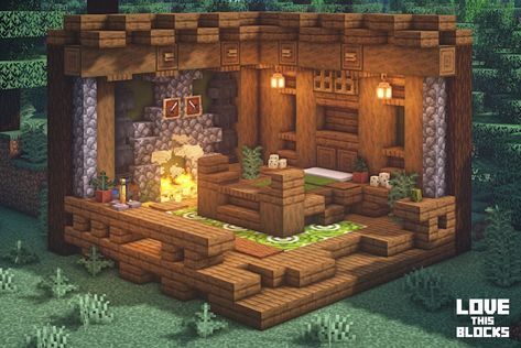 Minecraft Interior Design Bedrooms, Minecraft Bedroom Ideas Game, Minecraft Room Designs, Minecraft Bedroom Ideas, Bedroom Minecraft, Bedroom Ideas Minecraft, Case Minecraft, Rumah Minecraft Sederhana, Minecraft Interior