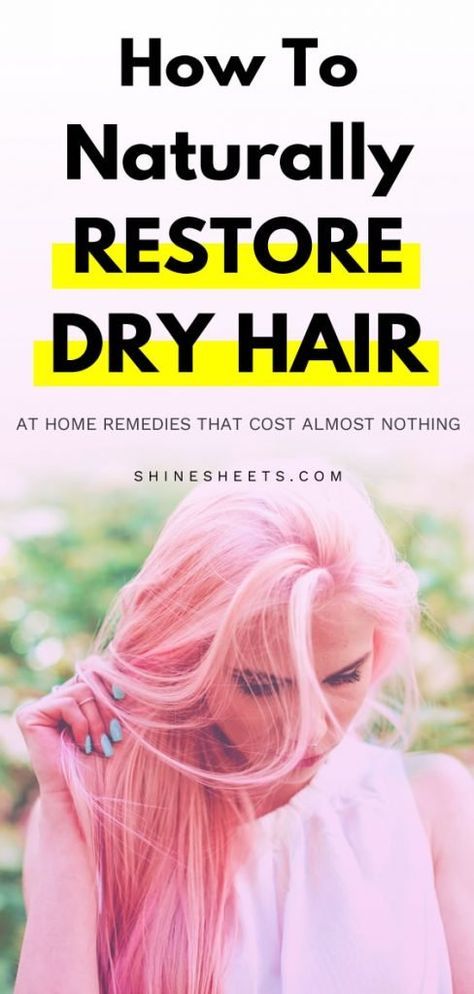 How To Naturally Restore Dry Hair | ShineSheets Dry Hair Mask, Hair Masks For Dry Damaged Hair, Dry And Frizzy Hair, Homemade Hair Mask, Best Hair Mask, Natural Hair Treatments, Hair Mask For Damaged Hair, Natural Hair Mask, Homemade Hair Products