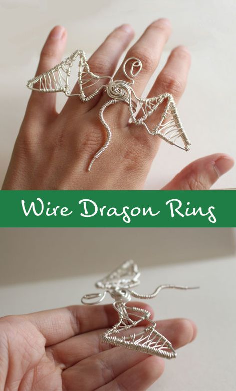 Wire Dragon Tutorial, Wire Dragon, Trendy Chokers, Wire Jewelry Rings, Delicate Choker, Gold Leaf Necklace, Star Charm Necklace, J R R Tolkien, Dragon Ring