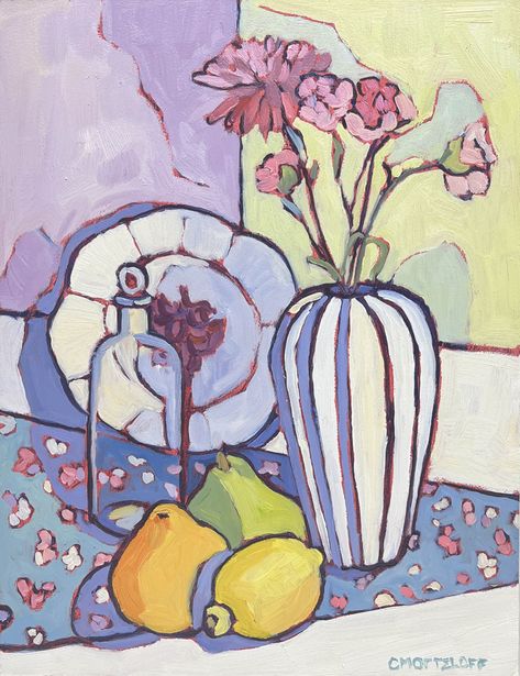 Still Life Oil Paintings – RENDERED IMPRESSIONS / Original Oil Paintings by Catherine J. Martzloff Painting Vibes, Flower Vase Painting, Fauvist Art, Paint Studio, Art Matisse, Vase Painting, Colorful Oil Painting, Signs Of Spring, Fall Break