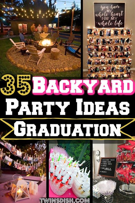 Outdoor Graduation Party Ideas, Backyard Graduation Party Ideas, Graduation Bbq Party, Outdoor Graduation Party, Boys High School Graduation Party, Boys Graduation Party, Graduation Bbq, Food Tables, High School Graduation Party Decorations