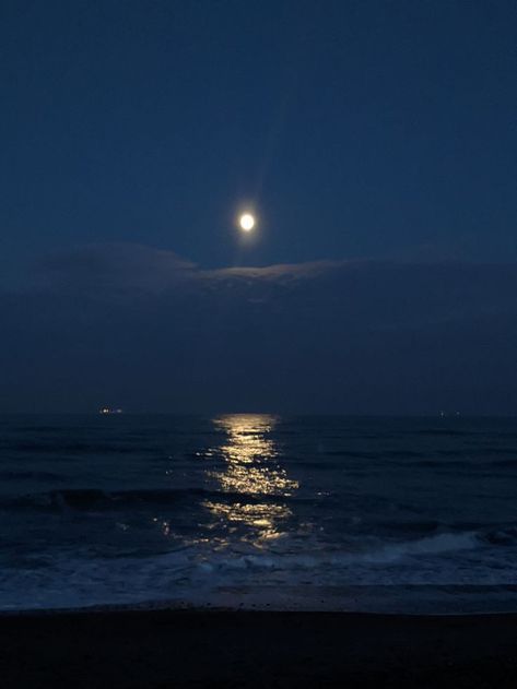 Moon Over Water Aesthetic, Keyona Core, Night Water Aesthetic, Sinead Core, Blue Hour Ocean, Calista Core, Blue Hour Beach, Moonlight Ocean, Moonlit Beach