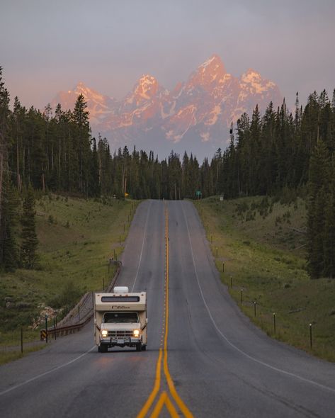 Mornings in the mountains 🏔️ #grandtetons #roadtripusa #sunriseinthemountains #mountains #wyoming #explorewyoming Wyoming Aesthetic, Mountains Wyoming, Wyoming Mountains, Casper Wyoming, America Photo, Dropping Out Of College, Perfect Things, Rv Trip, Christmas Break