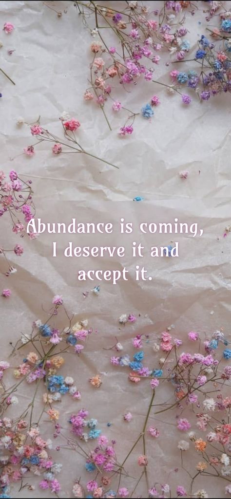 Abundance is coming, I deserve it and accept it. From the I am app: https://iamaffirmations.app/download I Deserve The Best, I Will Be Ok, I Am A Warrior, Ive Got This, I Believe In Me, Negative People, Words Of Affirmation, Grateful Heart, Feeling Stuck