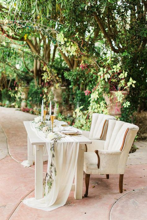 Dining Room Table Runner, Couples Dining, Sweetheart Table Wedding, Romantic Garden Wedding, Garden Wedding Inspiration, Garden Wedding Venue, Floral Event Design, Maui Weddings, Romantic Garden