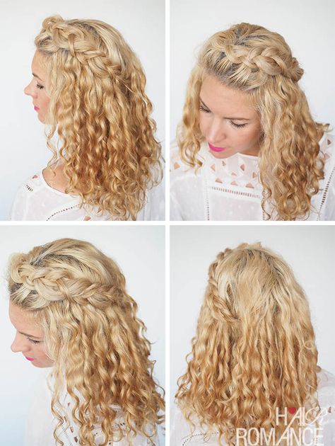 30 Curly Hairstyles in 30 Days - Day 2 - Hair Romance Hair Romance Curly, Hair Romance, Blonde Curly Hair, Curly Hair With Bangs, Penteado Cabelo Curto, Curly Hair Tips, Short Curly Hair, Long Curly Hair, Curly Hairstyles