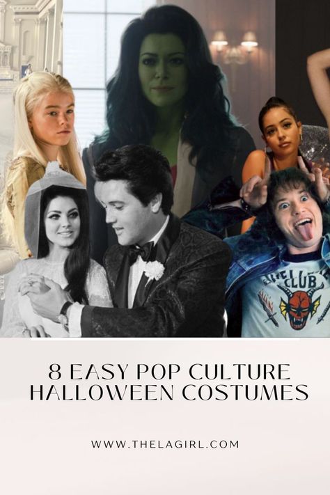 Easy Iconic Celebrity Outfits To Recreate, Pop Culture Outfits Ideas, Pop Culture Halloween Costumes For Women, Pop Culture Halloween Costumes 2023, Halloween Popculture, Iconic Couples In Movies, Film Character Costumes, Singer Halloween Costumes, Celeb Halloween Costumes