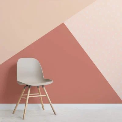 Hannah Wallpaper, Apricot Wallpaper, Geometric Triangle Wallpaper, Raindrop Pattern, Zig Zag Wallpaper, Pink Geometric Wallpaper, Geometric Wall Mural, Triangle Wallpaper, Red Pastel