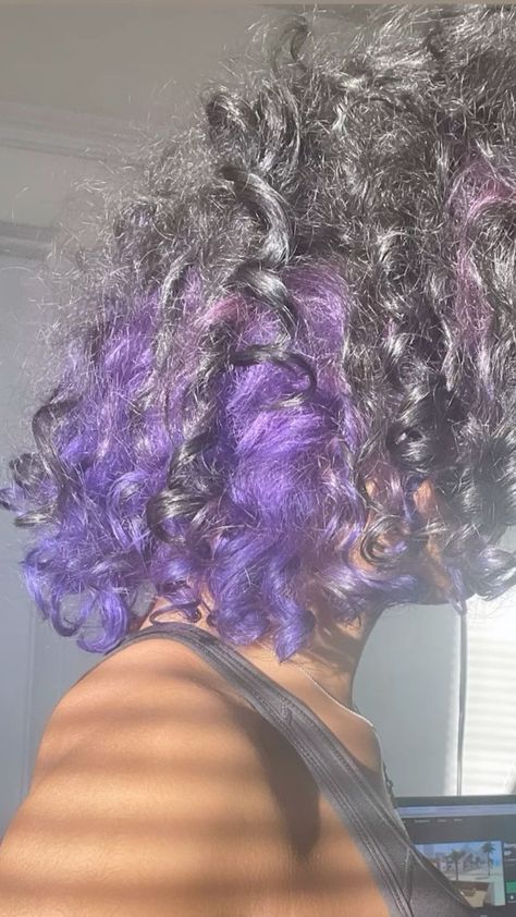 Trendy Peek-a-Boo Hair Colors You’ll Adore Purple Peek A Boo Hair, Purple Highlights Brown Hair Peekaboo, Purple Hair Peekaboo, Peekaboo Hair Color Purple, Peekaboo Curly Hair, Hair Color Ideas Purple, Under Dye, Purple Peekaboo Hair, Purple And Black Hair