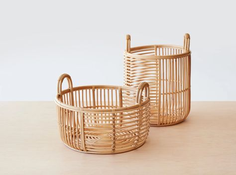 Rattan Lampe, Rattan Decor, Room Storage Diy, Rattan Baskets, The Citizenry, Rattan Coffee Table, Wicker Decor, Diy Furniture Renovation, Woven Baskets