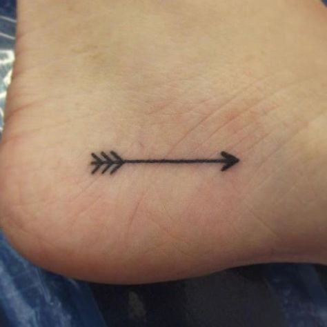 Small Arrow Tattoo, Tattoo Arrow, Small Arrow Tattoos, Tatuagem Masculina Pequena, Arrow Tattoo, Arrow Tattoos, An Arrow, Feather Tattoos, Foot Tattoo