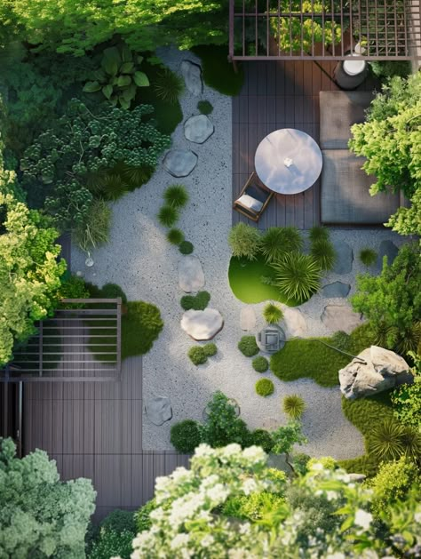 Zen Garden Plan, Plan Landscape Design, Modern Luxury Architecture, Terrace Landscape, Courtyard Landscape, Courtyard Landscaping, Zen Rock Garden, Hospital Architecture, Luxury Architecture