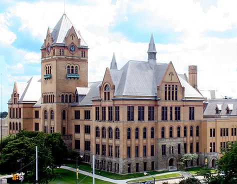 11) Old Main, Wayne State University, Detroit Detroit History, Wayne State University, Wayne State, Vintage Michigan, Michigan State University, Metro Detroit, Motor City, Beautiful Castles, Pure Michigan