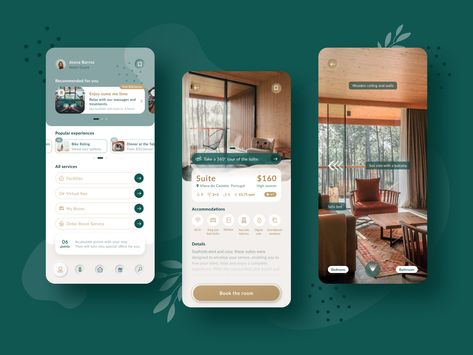 Hotel  Spa App by Joana Barros on Dribbble Hotel App Design, Massage App, Website Ui Ux Design, Hotel App, Hotel Booking App, Hotel Booking Website, App Design Layout, Branding Portfolio, Basic Website