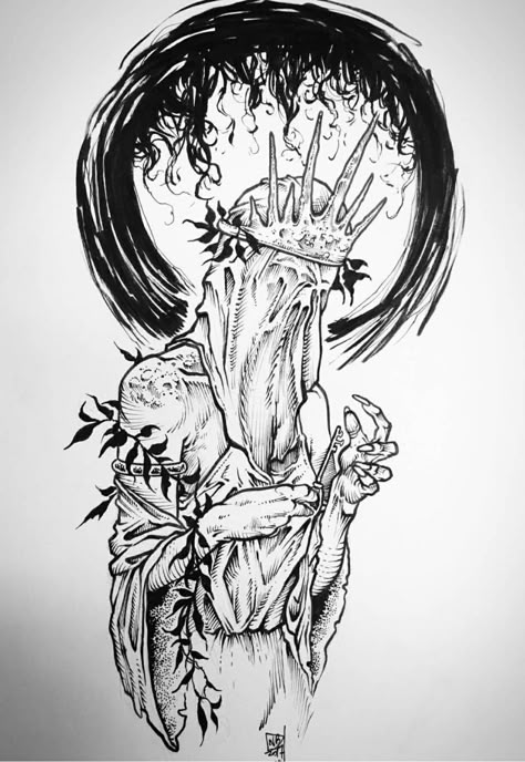 Tattoo Art Drawings Sketches, Fantasy Tattoos, Dark Art Tattoo, Horror Tattoo, Tattoo Art Drawings, Desenho Tattoo, Dark Art Drawings, Dark Tattoo, Creepy Art