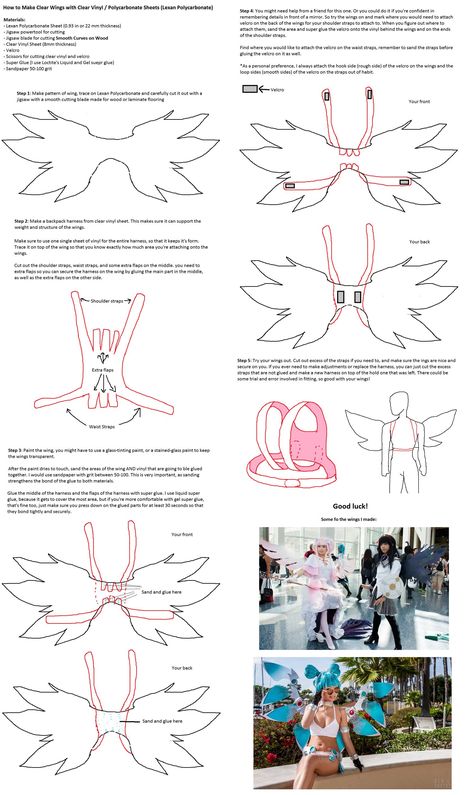 Wings harness tutorial (If I ever decide to cosplay something with wings, this will be useful…) Harness Tutorial, Wing Harness, Cosplay Wings, Diy Wings, Costume Tutorial, Cosplay Tutorial, Cosplay Diy, Cosplay Tips, Cosplay Props