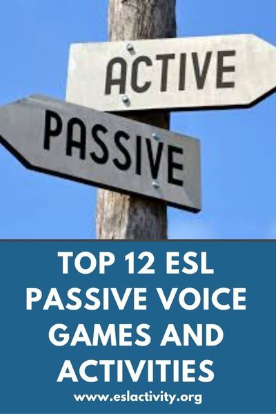 Top 12 ESL passive voice activities and games, along with lesson plans, worksheets, teaching tips and more. Also find out the difference between the passive and active voice in English and when you might want to use it in both writing and speaking. It's English teaching made easy!  #active #activevoice #passive #passivevoice #grammar #englishgrammar #eslgrammar #teaching #teachingenglish #englishteacher #esl #efl #tefl #elt #tesol #tesl #education #eslgame #eslgames #activity #eslactivity #game How To Teach Grammar, Esl Ideas, Active And Passive Voice, Passive Voice, Active Voice, Vocal Lessons, Esl Teaching Resources, High School Activities, Voice Lesson