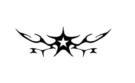 #tattoo #star #tribal #y2k Star Tramp Stamp, Tattoo Star, Tramp Stamp Tattoos, Sharpie Tattoos, Star Tattoo Designs, Doodle Tattoo, Tramp Stamp, Tattoo Style Drawings, Graphic Poster Art