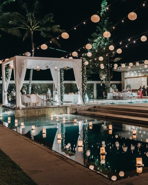 Stunning lantern walkways, a floral mandap, a cake too pretty to eat, and all the heart eyes. That was Dhwani and Sawan's wedding at Villa Vedas on the Bali coast. The perfect day, for the perfect pair. Planner: @bali.loveweddings Venue: @villavedasbali Florist: @natafloristbali Furniture & Decor: @islecobali @balieventhire HMU: @fikrihalim Photographer: @diavalphoto #baliloveweddings #destinationwedding #baliceremony #weddingplanner #baliweddingplanner #baliweddinginspiration #weddingins... Bali Wedding Color Palette, Villa Vedas Bali Wedding, Bali Wedding Decor, Floral Mandap, Wedding Moodboard, Bali Wedding, Wedding Color Palette, The Perfect Day, Wedding Mood Board