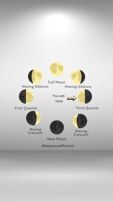 Third Quarter Moon, Quarter Moon, Moon Poster, Moon Illustration, Moon Magic, Moon Goddess, Moon Phases, Bullet Journal, Moon