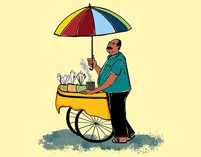 Street Vendor Illustration, Consumer Rights, Chandni Chowk, Observational Drawing, Street Vendor, Character Study, Small Canvas Art, Book Art Diy, Winter Art