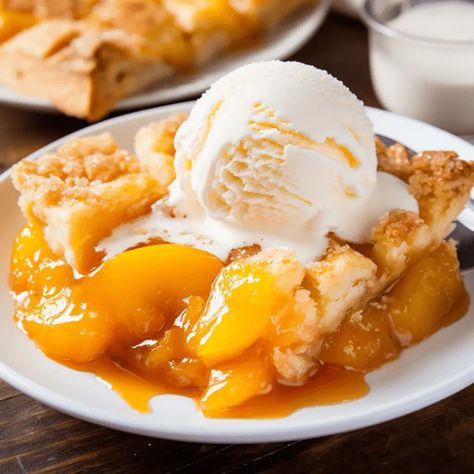 Lazy Man's" Pie- Peach Cobbler - Life with Susan Crown Royal Peach Cobbler, Crown Royal Peach, Pie Peach, Royal Recipe, Lazy Man, Southern Cooking Recipes, Peach Desserts, Peach Cobbler Recipe, Peach Pie