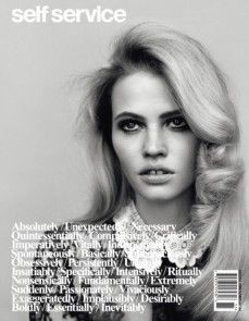 THE SELECTION Self Service Magazine, British Journal Of Photography, Alasdair Mclellan, Gap Teeth, Lara Stone, Fashion Magazine Cover, Magazine Cover Design, Catherine Deneuve, Long Blonde