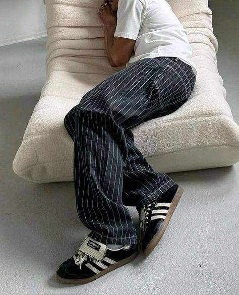 Sneakers Outfit Men, Adidas Samba Outfit, Samba Outfit, Guy Fits, Casual Outfit Ideas, Boys Fits, Street Fashion Men Streetwear, Mens Outfit Inspiration, Yes Or No