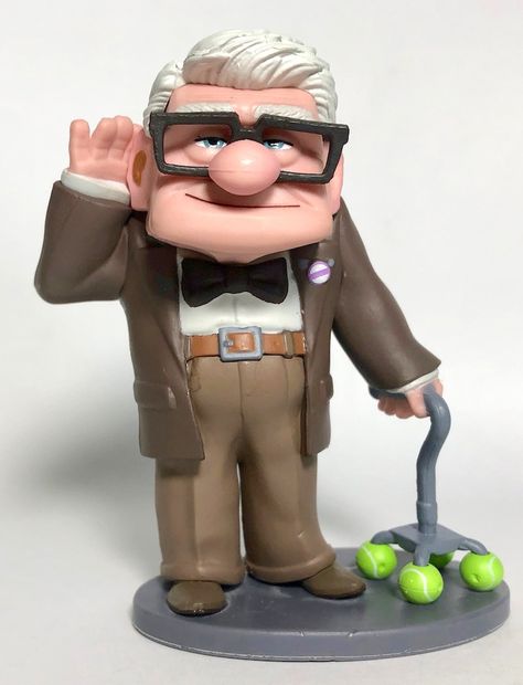 Carl Fredricksen PVC figure (2021), from Disney Pixar 'Up' Carl Frederickson, Carl Fredricksen, Disney Pixar Up, Disney Traditions, Disney Vintage, Disney Studios, Disney Collectables, Classic Disney, Disney Pins