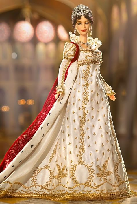 Empress Josephine™ Barbie® Doll - Gold Label 2005 (Women of Royalty Series) Nick Names, Barbie Collectibles, Delightful Dolls, Empress Josephine, Josephine Baker, Barbie Barbie, Barbie Gowns, Im A Barbie Girl, Barbie Style