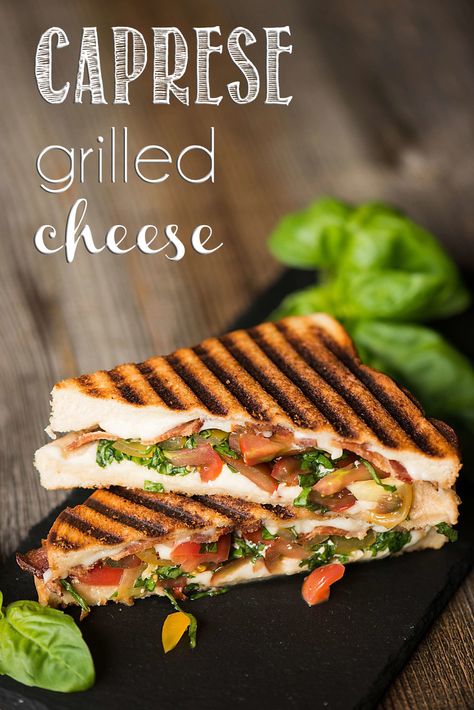 "I can’t think of a better lunch than this Caprese Grilled Cheese made with crisp bacon, soft mozzarella, tomatoes, basil, and super soft bread!" (Martin's New Old-Fashioned Real Butter Bread!) Caprese Grilled Cheese, Breads Recipes, Gourmet Grilling, Soft Bread, Cold Sandwiches, Incredible Recipes, Cheese Sandwich, Grilled Cheese Sandwich, Tomato Basil