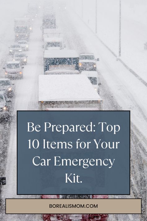 Be prepared for whatever winter throws at you with this comprehensive guide on the Top 10 Essentials for Your Car Emergency Kit. I've uncovered the most crucial items to keep you safe and warm during unexpected winter mishaps. Don't let the cold leave you stranded and unprepared - prep for winter today! Car Essentials For Winter, Winter Car Essentials, Winter Preparedness Cars, Winter Survival Kit Car, Winter Car Essentials Emergency Kits, Car Winter Emergency Kit, Winter Car Prep Emergency Kits, Winter Car Safety Kit, Winter Car Kit