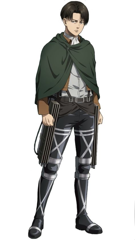 Levi Full Body Picture, Attack On Titan Poses Reference, Levi Ackerman Reference, Levi Ackerman Full Body Picture, Levi Ackerman Outfit, Levi Reference, Levi Ackerman Official Art, Levi Official Art, Levi Outfits