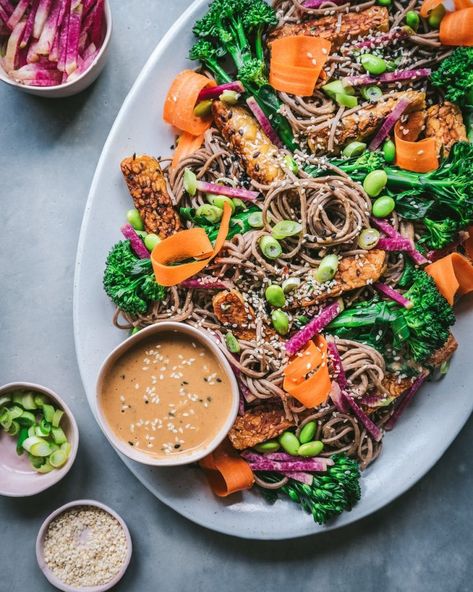 Vegan Pantry Essentials, Buckwheat Soba Noodles, Rainbow Plant Life, Soba Noodle Salad, Creamy Vegan Pasta, Soba Noodles Salad, Vegan Pantry, Soba Noodle, Buckwheat Noodles