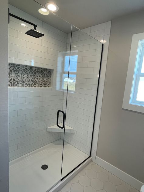 Bathrooms 4 Ft Shower Ideas, 60x32 Shower Ideas, Cheap Walk In Shower Ideas, Home Depot Shower Tile Ideas, White Walk In Shower Ideas, Basement Shower Ideas, Small Walk In Shower Ideas, Cheap Shower Remodel, Walk In Shower Remodel